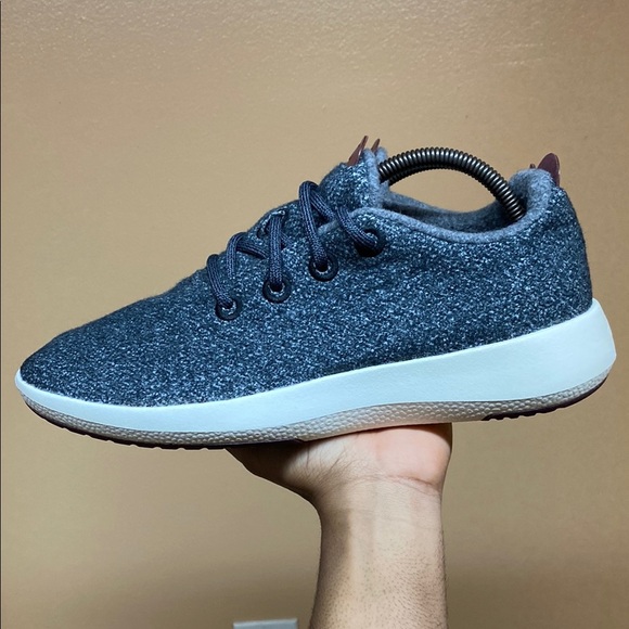 Allbirds Wool Runner Men’s Athletic Shoes “Dark Gray Cream” - Picture 3 of 16